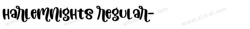 HarlemNights Regular字体转换
